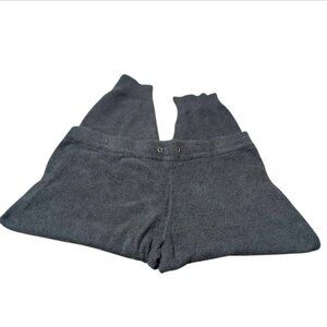 Knix Track Pants in A Hunter Green Fleece Pull-On Joggers Comfy Lounge Pants